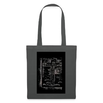 Expressionist_Crucifixion_Woodcut_Art - Stoffbeutel - Graphite - Vorne