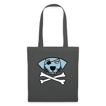 pirate_dog_042013_a_3c - Sac en tissu - gris graphite - Devant
