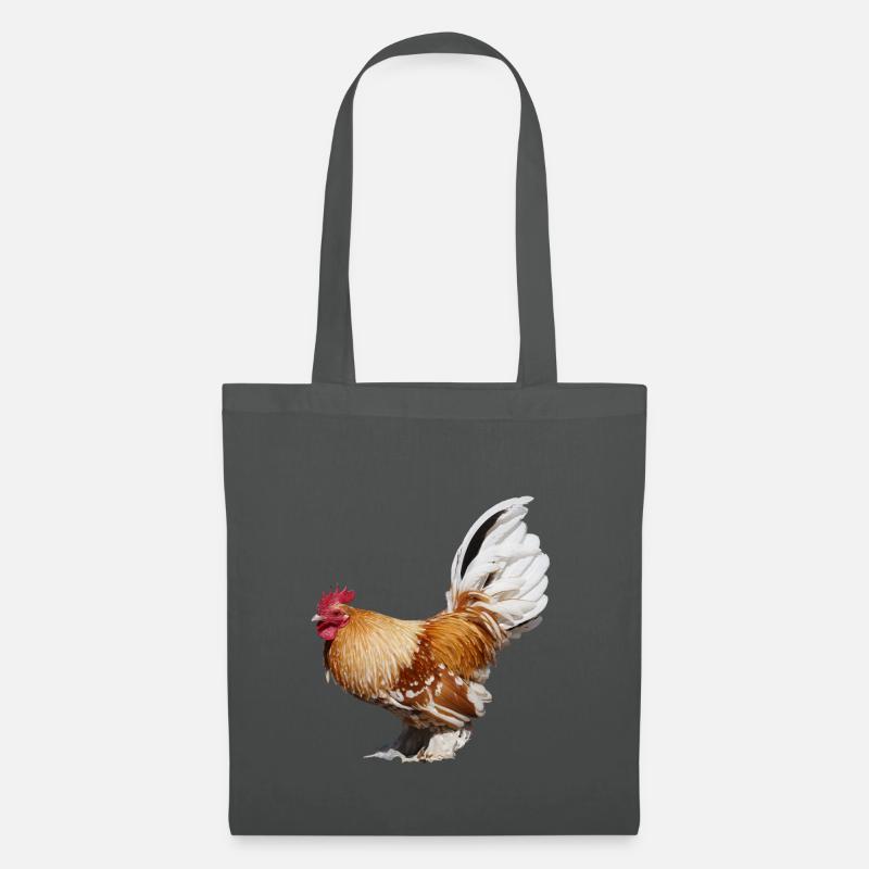 Cochins sind eine der größten Hühnerrassen - Stoffbeutel - Graphite