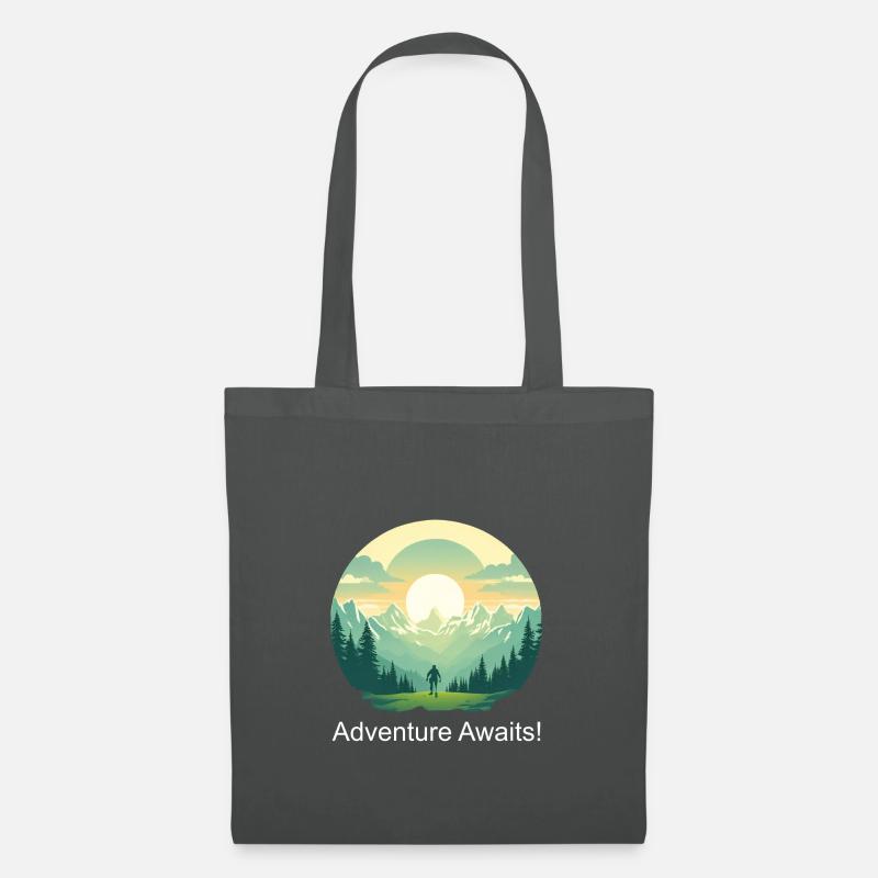 Adventure Awaits - Stoffbeutel - Graphite