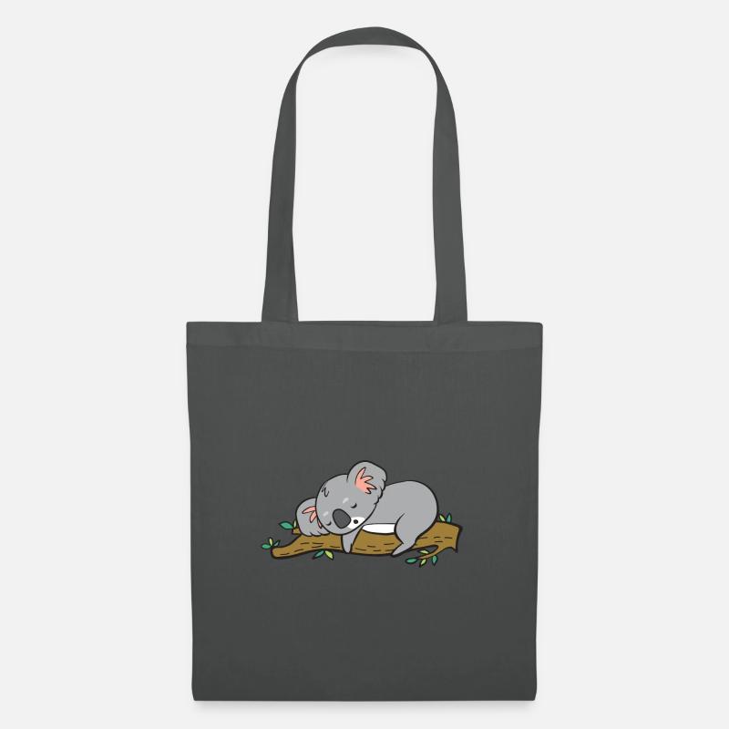 Ein süsser Koala schläft. - Stoffbeutel - Graphite