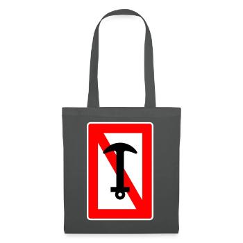 Anchor ban - anchor ship captain sailing boat - Tote Bag - graphite grey - Front