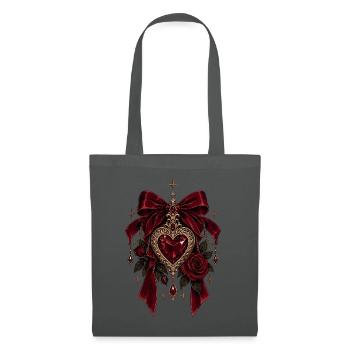 Gothic Heart Dark Romance - Stoffbeutel - Graphite - Vorne