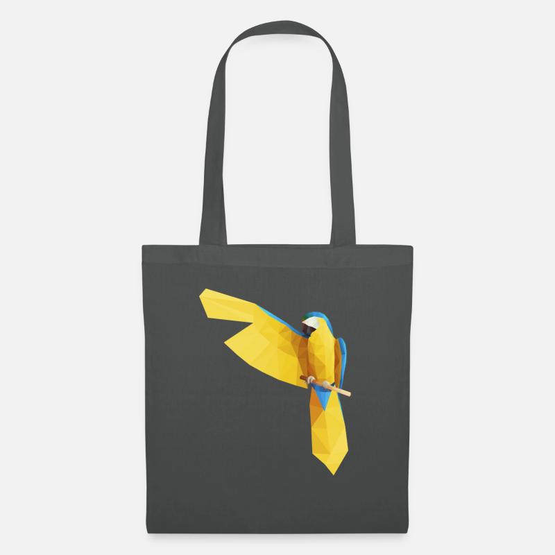 Blue Ara Low Poly - Tote Bag - graphite grey