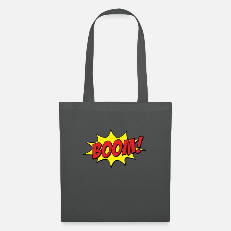 Comic Cartoon Boom FX - Perfekte Geschenkidee - Stoffbeutel - Graphite