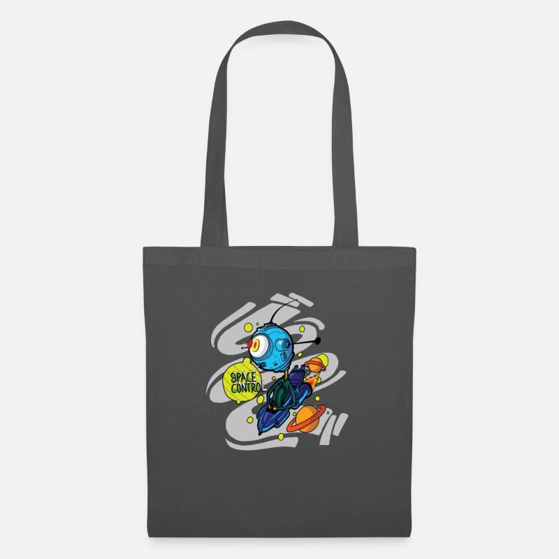 Raumschiff Roboter - Stoffbeutel - Graphite