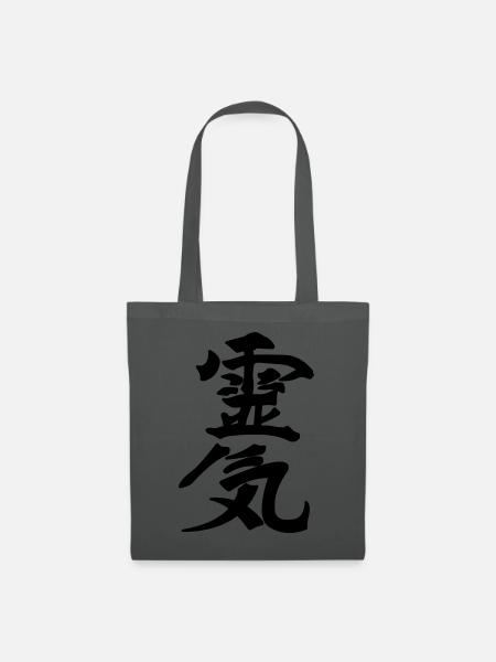 Reiki japanisch kanji karakte - Stoffbeutel - Graphite