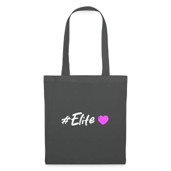 Elite Herz - Stoffbeutel - Graphite - Vorne