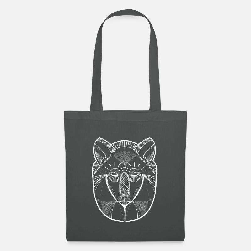 Wolf - Stoffbeutel - Graphite