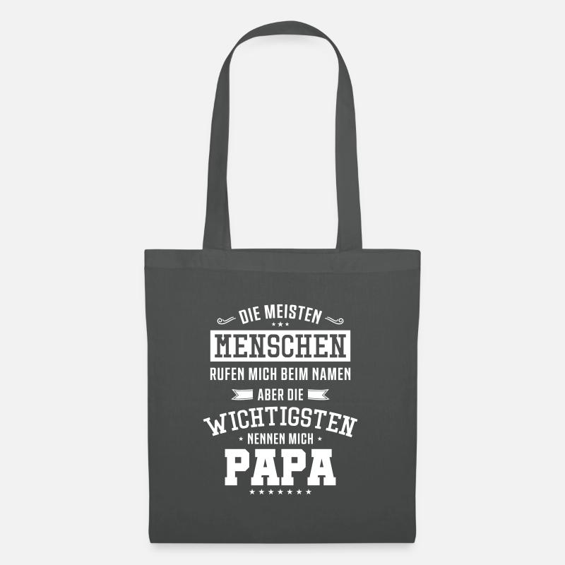 papa spruch - Stoffbeutel - Graphite