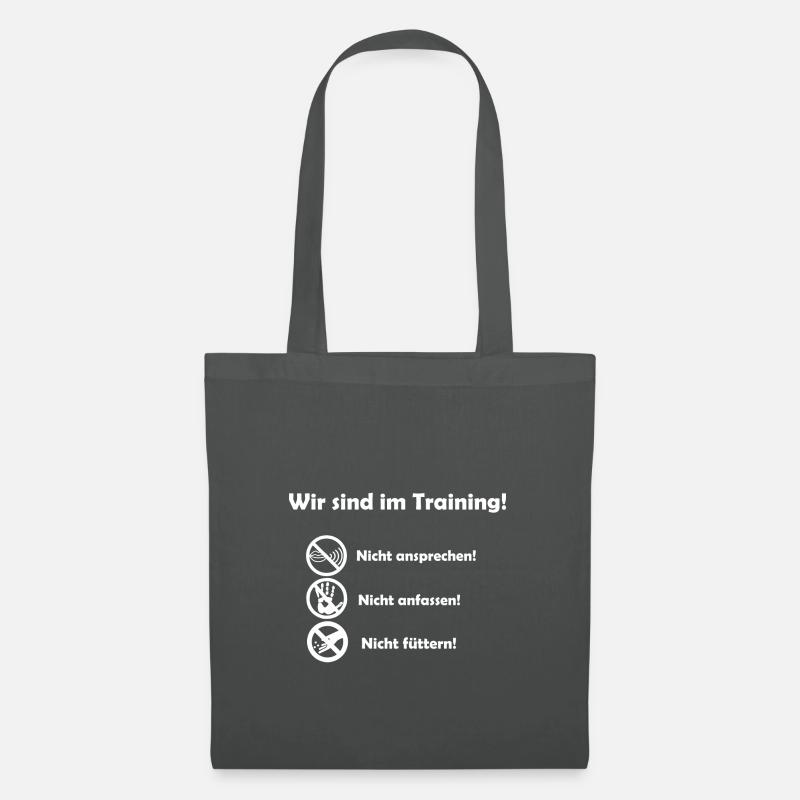 Wir sind im Training! - Stoffbeutel - Graphite