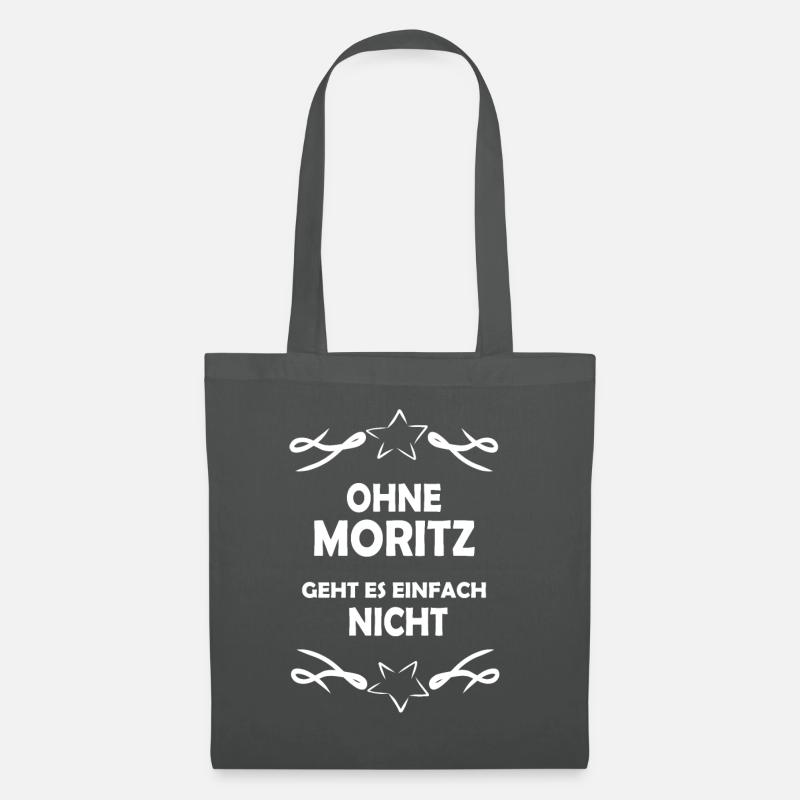 Ohne Moritz unmoeglich - Stoffbeutel - Graphite