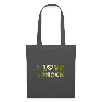 I LOVE LONDON - Tote Bag - graphite grey - Front