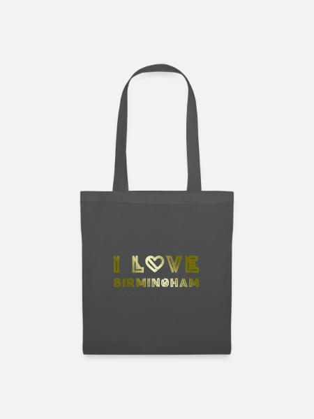 I Love Birmingham - Stoffbeutel - Graphite