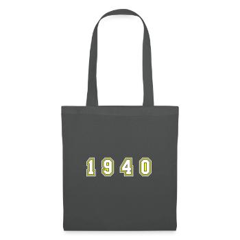 Numéro de l’année 1940 - Sac en tissu - gris graphite - Devant