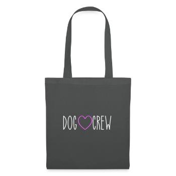 Dog Crew Herz - Stoffbeutel - Graphite - Vorne
