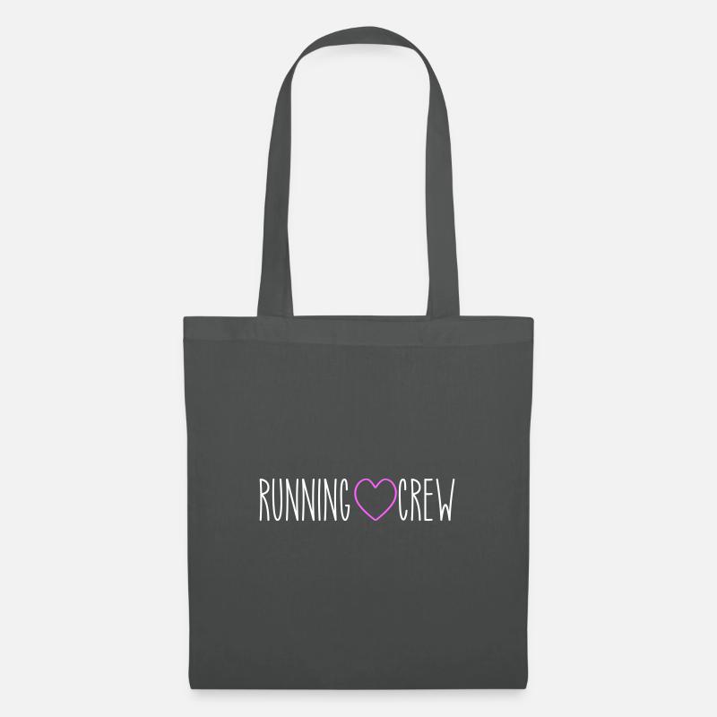 Running Crew Herz - Stoffbeutel - Graphite