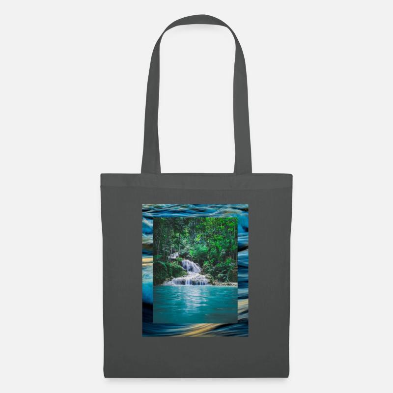 Wasserfall - Stoffbeutel - Graphite