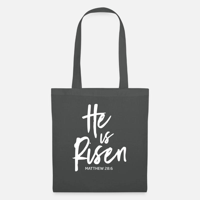 he is risen by csDesign - Stoffbeutel - Graphite