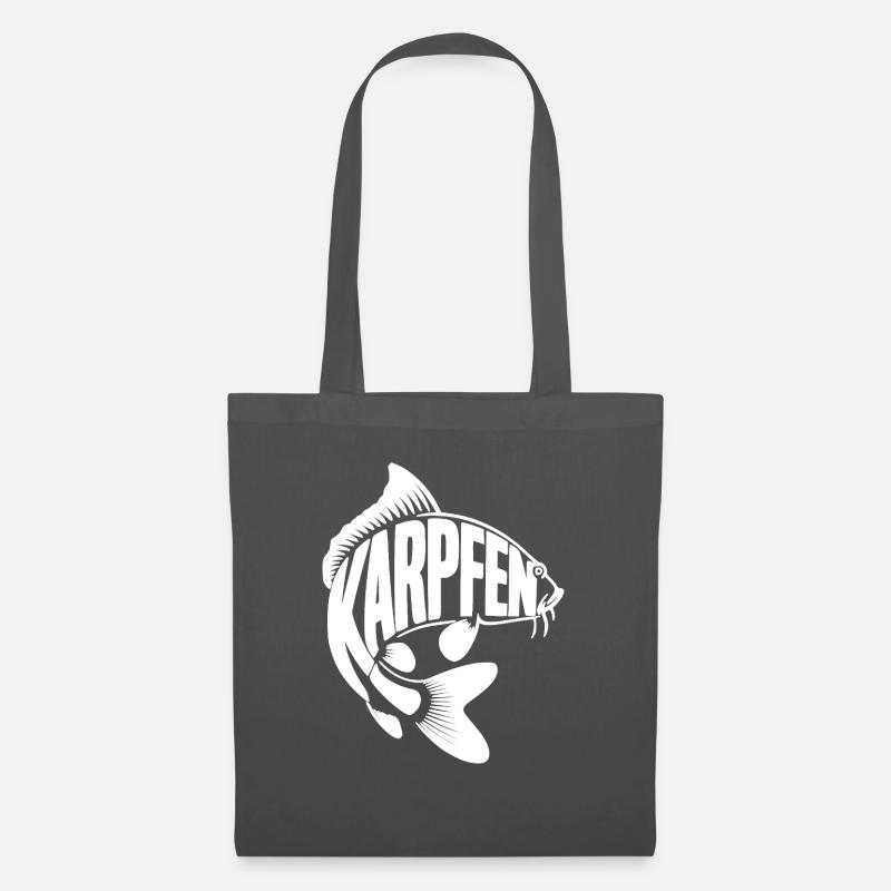 Karpfen - Stoffbeutel - Graphite