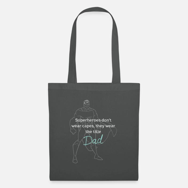 Superheld Papa - Stoffbeutel - Graphite