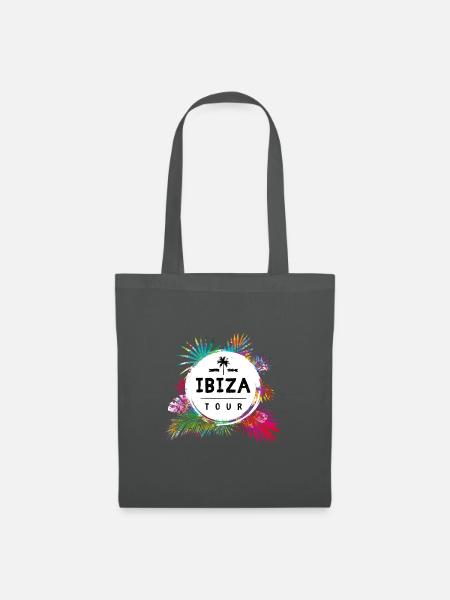 Ibiza Tour Bunt - Stoffbeutel - Graphite