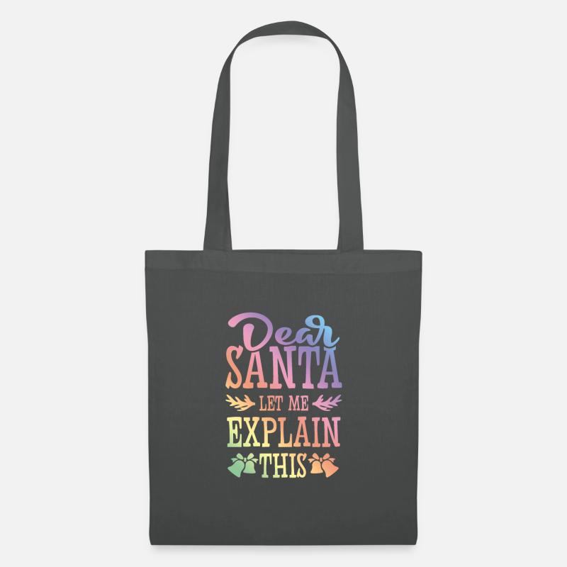Dear Santa - Stoffbeutel - Graphite