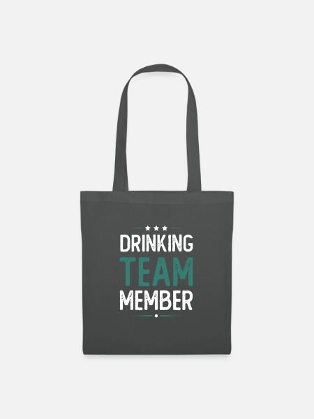 Drinking Team - Stoffbeutel - Graphite