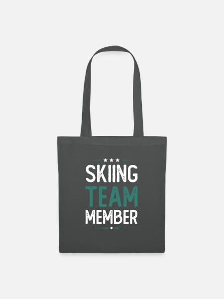 Skiing Team - Stoffbeutel - Graphite