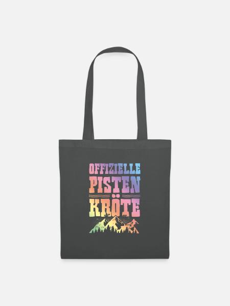 Ofizielle Pisten Kröte - Stoffbeutel - Graphite