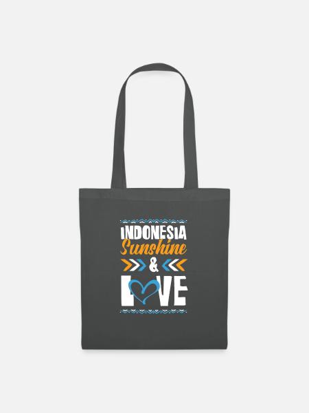 Indonesia Love - Stoffbeutel - Graphite