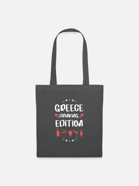 Greece Drinking Team - Stoffbeutel - Graphite