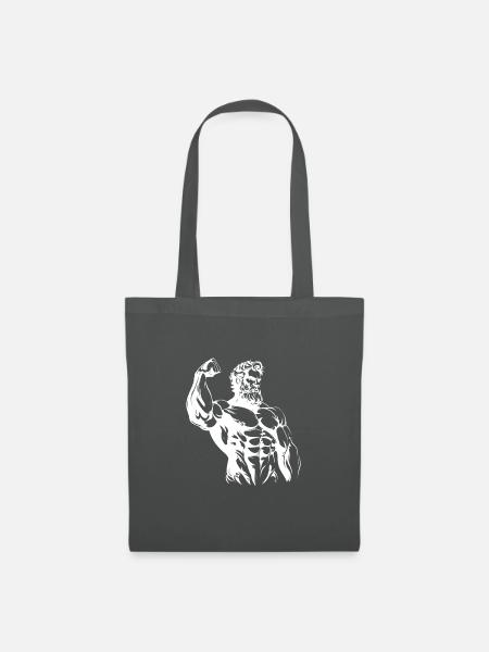 Griechischer Kämpfer - Stoffbeutel - Graphite