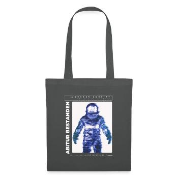 Abi bestanden Astronaut Abitur Abiturienten lustig - Stoffbeutel - Graphite - Vorne