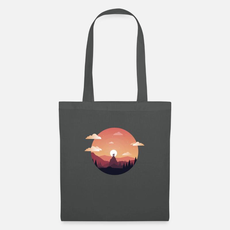 Sunset Comic - Tote Bag - graphite grey