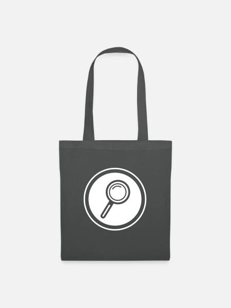 Lupe Symbol - Stoffbeutel - Graphite