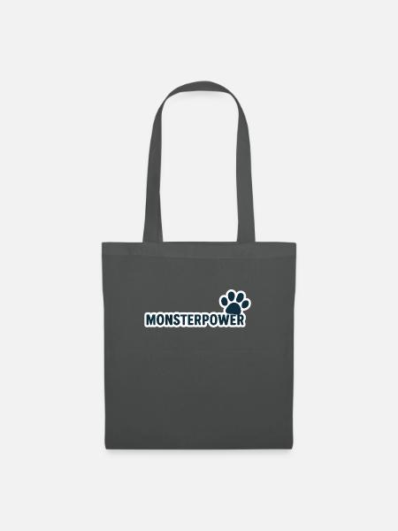 Monsterpower - Stoffbeutel - Graphite