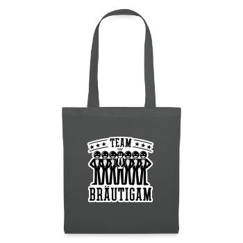 Mariage Marié Enterrement de vie de garçon - Sac en tissu - gris graphite - Devant