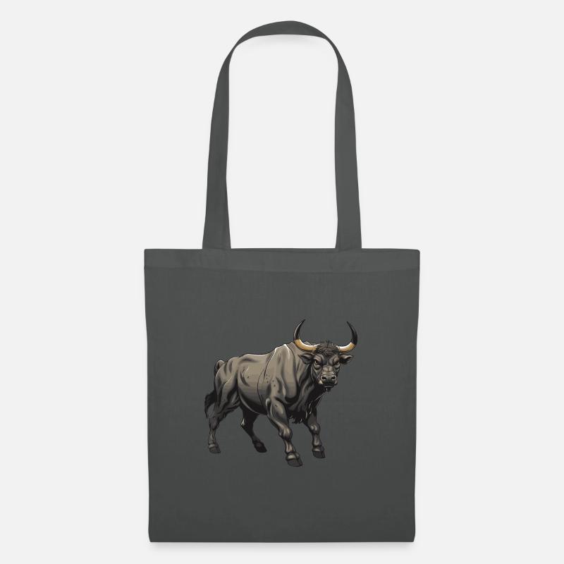 Bulle Tier Taurus - Stoffbeutel - Graphite