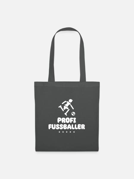 Fussball Profi - Stoffbeutel - Graphite