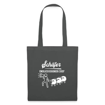 Schäfer Endlich Eigener Chef Schäferei Meister - Stoffbeutel - Graphite - Vorne