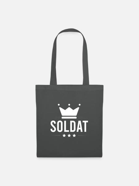 Soldat Beruf - Stoffbeutel - Graphite