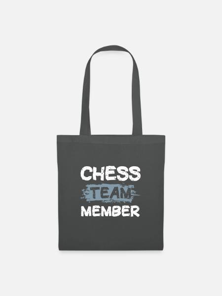 Chess Team - Stoffbeutel - Graphite