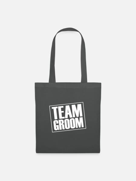 Team Groom Hochzeit Spruch - Stoffbeutel - Graphite