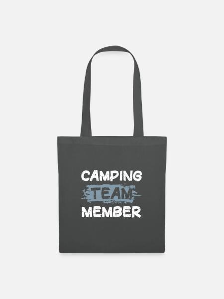 Camping Team - Stoffbeutel - Graphite