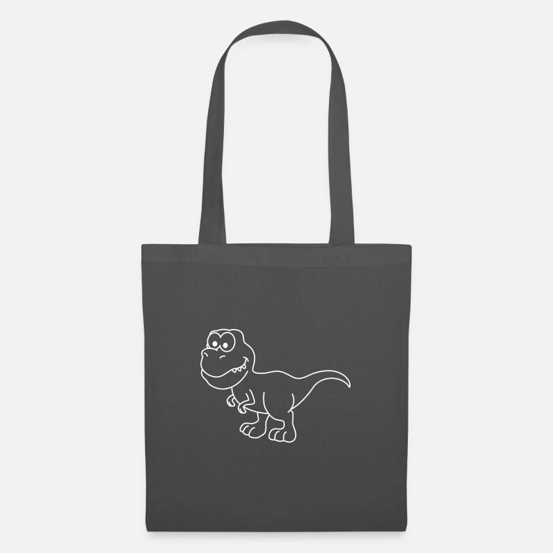 Dinosaurier T-Rex Comic - Stoffbeutel - Graphite