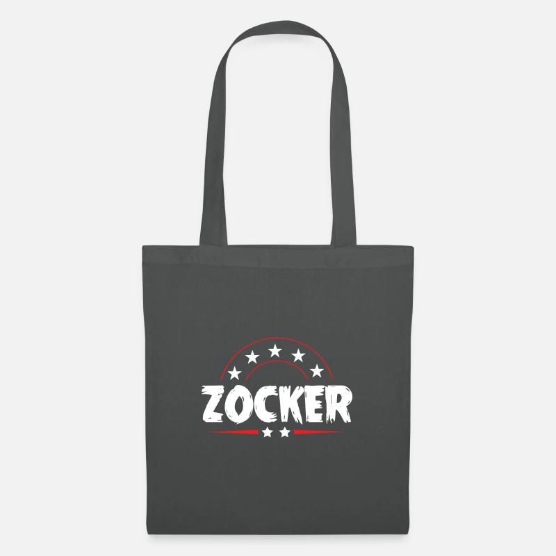 Zocker Gamer - Stoffbeutel - Graphite