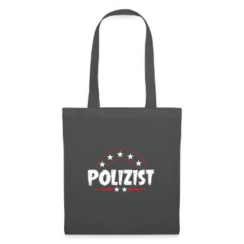 Polizist Beruf - Stoffbeutel - Graphite - Vorne