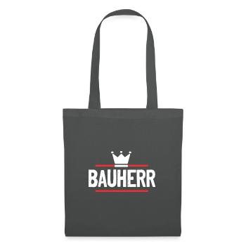 Bauherr Haus Bau - Stoffbeutel - Graphite - Vorne