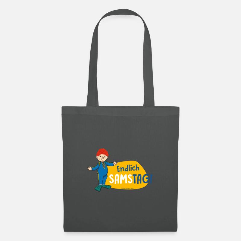 Das Sams Endlich Samstag! - Stoffbeutel - Graphite